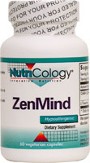 Zenmind by Nutricology, a Bottle Containing 60 Tablets Designed for Mental Clarity and Relaxation.
