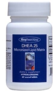 Micro-Encapsulated Liquid of Dhea in a Clear Bottle, Showcasing Its Innovative Formulation for Enhanced Absorption.