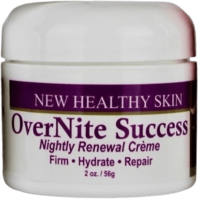 A Jar of Overnight Success Cream for Healthy Skin, Showcasing Its Sleek Design and Promise of Rejuvenation.